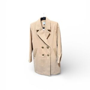 CAbi Tan Double-Breasted Trench Coat